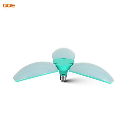 China Hot Sale Residential E27/B22 Indoor 85-265V Led Light Bulbs 4 Leaf Led Fan Light Bulb 40w LED Light Bulbs for sale