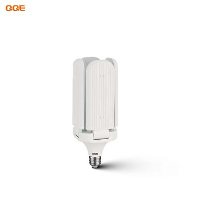 China Residential High Bright Foldable 40W Fan Blade Led Bulb Light E27 B22 4 Leaves Bulb for sale