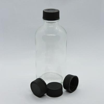 China 18/400 chemical screw cap for chemical liquids for 100ml glass boston clear bottle for sale