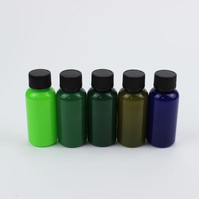 China Popular design 60ml personal care plastic essential oil bottle with 20mm plastic redecer cap for sale