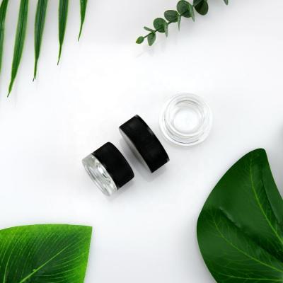 China child proof cbd eye proof cosmetic cosmetic hemp cream glass jar with CRC cap for sale