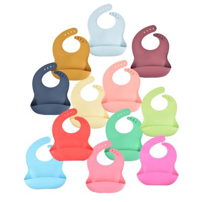 China Wholesale Viable High Quality C'DEAR Mushie Silicone Bibs Baby With Pretty Food Catcher Silicon Waterproof OEM Disposable Service for sale