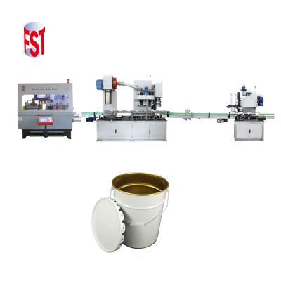 China 10~20liter Chemical Automatic Tapered Metal Painting Tin Can Making Line Machine for sale