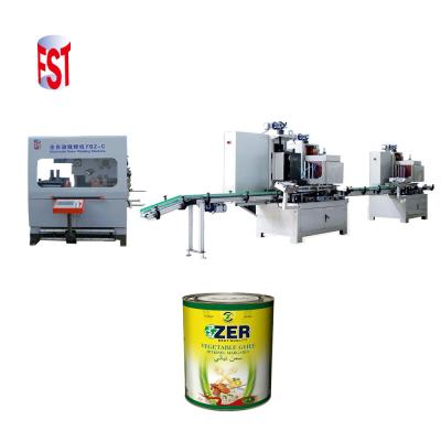 China SUZHOU PREMIER 1liter 5liter 20liter chemical full automatic metal round tin can making machine for sale