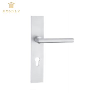 China Modern Design Matt Zinc Alloy Square Lever Door Handle Handles For Wooden Doors for sale