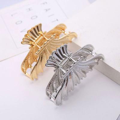 China Zinc Alloy Hair Claw Hairpins Barrette Hair Clip Large Size Claw For Women Hair Accessories for sale