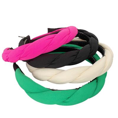 China Fabric Cloth Tie Elastic Hair Bands Hair Bands For Women For Women Hair Accessories for sale