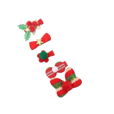 China Fashion Christmas Day Butterfly Hair Clip Ins For Women Girls for sale