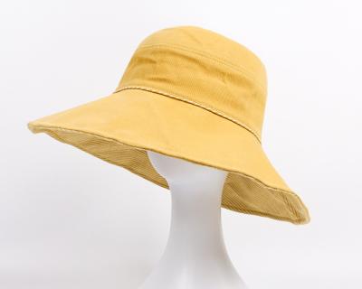 China Fashion Structured Mid-Profile Mens Corduroy Fisherman Hats Bucket Hat Spring Summer for sale