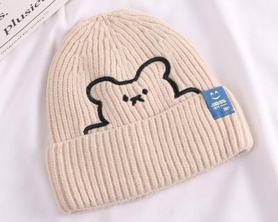 China Sublimation JOINT Kids Wholesale Beanie Knit Beanie Hat For Girl Wholesale for sale