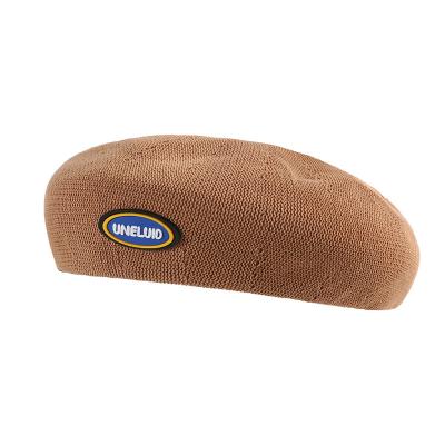 China Fashion Women Wool Beret Berets Leather Hat For Men for sale