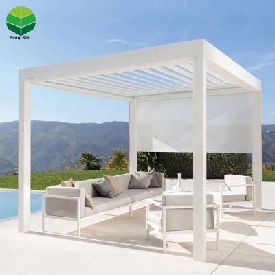 中国 Diy Adjustable Waterproof Canopies Easily Assembled Aluminum Pergola With Led And Screen Zip Pergola 販売のため