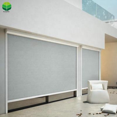 China Blackout Motorized Waterproof Roller Shades Zip Screen For Garden Blind Insert Handle Glass Double Key Blind for sale