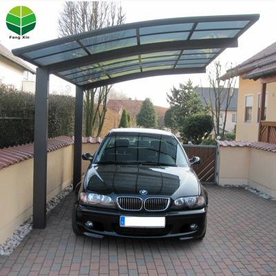 China Canopy car shade cantilever parking lot UV-resistance insurance waterproof commercial aluminum view parking lot for sale