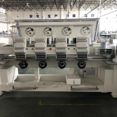 China 12 needles 4 heads cover flat high speed computer embroidery machine 1550MMX2550MM for sale