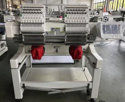 China BoFan 15 needles two heads cap computer embroidery machine with flat function 1550MMX2550MM for sale