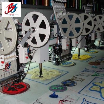 China High quality and anti-shock computer flocking/decorating design of 4 machine embroidery heads for sale