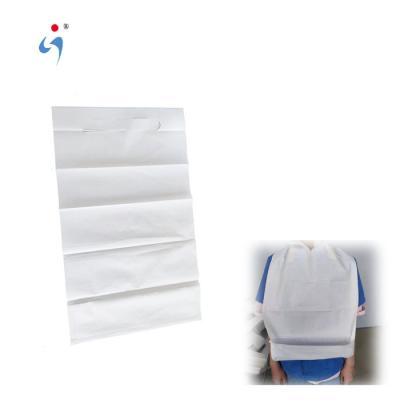 China High quality PE+tissue medical dental bibs with apron for dentist use for sale