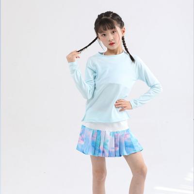 China Girls Sports Fitness Breathable Tennis Running Shirt Breathable Yoga Wear Long Sleeve T-Shirt for sale