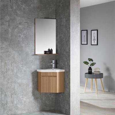 China Best Selling PVC Bathroom Corner Cabinet Modern Washroom Cabinet For Bathroom Furniture Small Size Cabinet With Mirror for sale