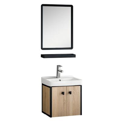 China Factory Direct Sale Waterproof Chinese Cheap Hotel New Arrival Modern Aluminum Alloy Plywood Bathroom Vanity Cabinets With Mirror for sale