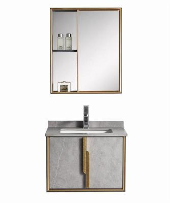 China Traditional Classic Bathroom Furniture European Countertops Bathroom Furniture For Hotel Mirror Antique Marble Stone Carcass Custom Classic for sale