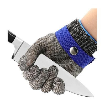 China High Strength Anti-cut Protection Gloves HPPE Material Stainless Steel Level 5 Cut Level 9 Anti Cut Resistant Gloves FUNTA for sale