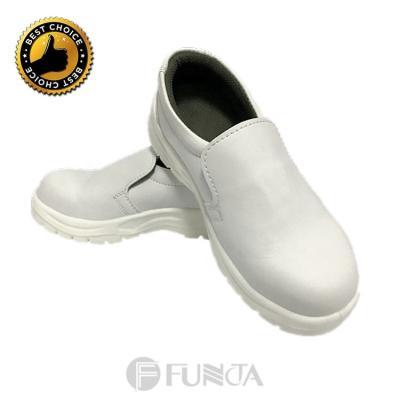 China FUNTA Steel Toe Safety Shoes Esd Safety Shoes White Anti-skid Kitchen Shoes for sale