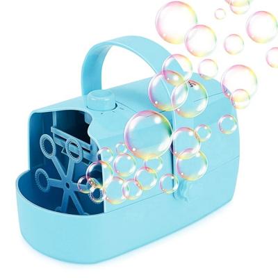 China Wholesale Plastic Battery Operated Portable Bubble Blower Machine For Kids for sale