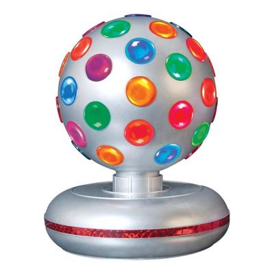 China Rotating Disco Ball Rotating 6 Inch Disco Ball Multi Colored Silver Light for sale