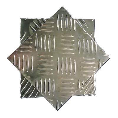 China 1100 Polished Aluminum Checker Construction Plate for sale