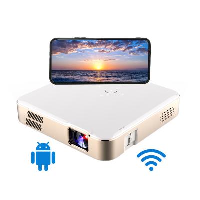 China Pico Aome Portable Mini DLP Projector Real 200 ANSI Lumens Home Theater 4k Proyector Led Beamer Android Video System With wifi and BT for sale