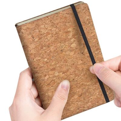 China Wholesale Current Eco-Friendly Quality A5 Cork Notebook With Elastic Band Journal Daily Diary New Top Hardcover Design Good for sale