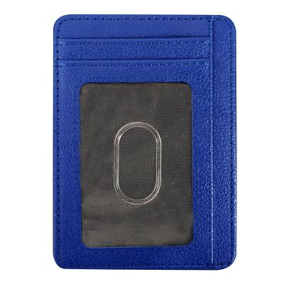 China Portable RFID Card Cover Multi-spot PU Leather Credit Card Bag,Fixed LOGO,Antimagnetic RFID Card Cover for sale