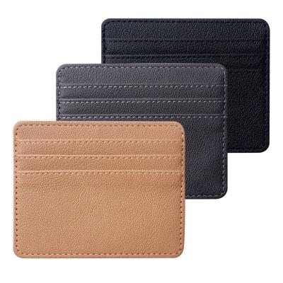 China 2022 Fashion New Arrival Minimalist Card Holder Case Custom Design PU Leather Rfid Blocking Card Holder for sale