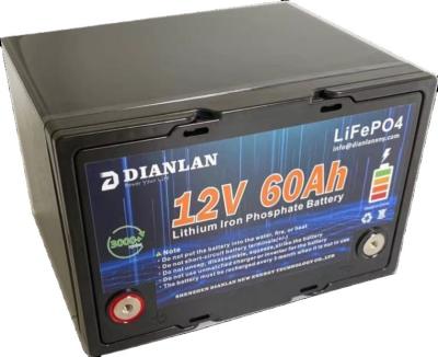 China Toys Bateria Litio Lithium Batteries Deep Cycle Lifepo4 12V 60Ah Car Battery for sale