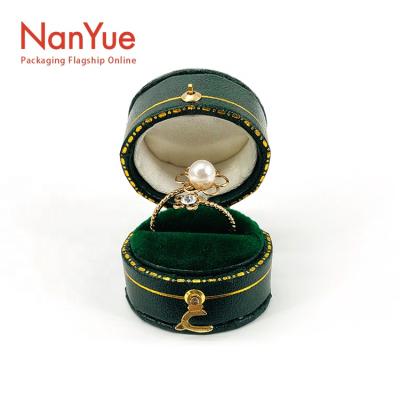 China Wholesale Antique Luxury Custom Jewelry Box Mini Ring Boxes Paper Maker Custom Ring Box LOGO for sale