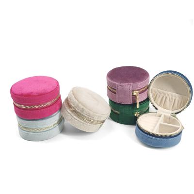 China Creative portable velvet storage simple jewelry box jewelry box earrings earrings ring small jewelry box for sale