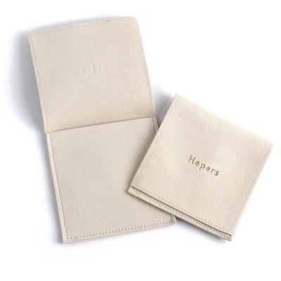 China Fiber Manufacturer Suede Microfiber Bag Superfine Flannel Bag Flip Jewelry Bag Customized LOGO for sale