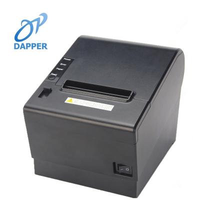 China Black And White Thermal Receipt Printer POS Printer Port 80mm USB+LAN+serial Low Noise Printer for sale