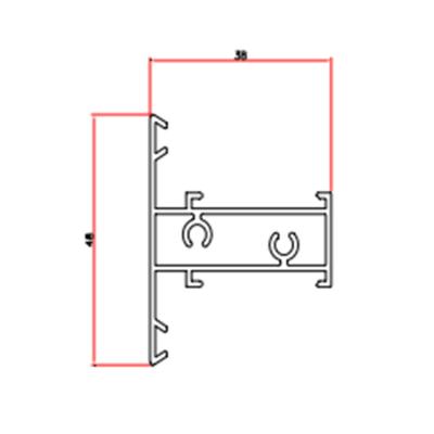 China door & High Quality Multicolor Window Pick 6000 Series CNC Precision Machined Door And Window T Shaped Aluminum Profiles for sale