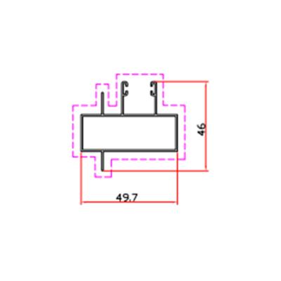 China door & Industrial Aluminum Window / Factory Supply T-shape Square /Round Profile For Door And Window for sale