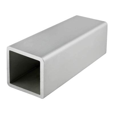 China 6061 Aluminum Square Round Tube Pipe 6063 White Black Bronze Polishing Decorations for sale