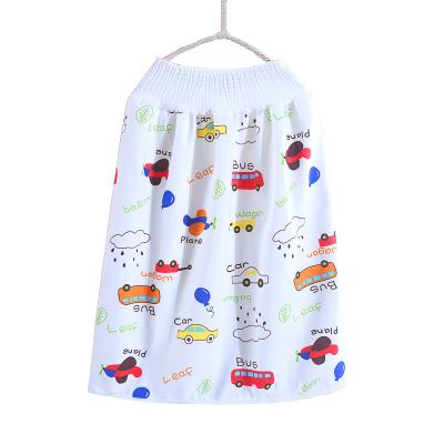 China Wholesale Waterproof Reusable Convenient Cotton High Waisted Convenient Reusable Cotton Baby Pants Urine Printed Breathable Urine Skirt Baby Urinal Training for sale