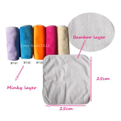 China Baby Washable Reusable Bamboo Wet Wipes Soft Bamboo Washcloth for sale