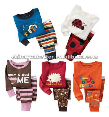 China Printed Long Sleeve Baby Pajamas Suit, Baby Sleepwear, Baby Clothes Fashion Designs for sale