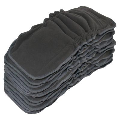 China Plain Weave Bamboo Charcoal Diaper Insert 5Layers Diaper Cloth Insert for sale