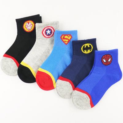 China Cartoon Mesh Kids Socks Summer Breathable Spring Funny Short Cotton Breathable Boys Socks for sale