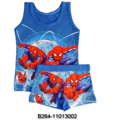 China Cotton / fiber China factory seller bamboo vest and briefs set original and new cartoon apparels short clothes for sale