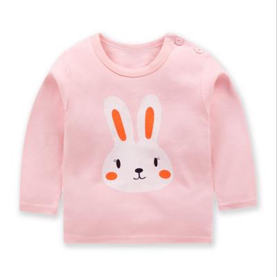 China New Style Cartoon Kids T-shirt Boys Girls Shirt Breathable Children Autumn Cartoon Print Clothing for sale